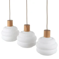 Lampa wisząca MELIA sabia beżowa 3xE27 * TK Lighting Online