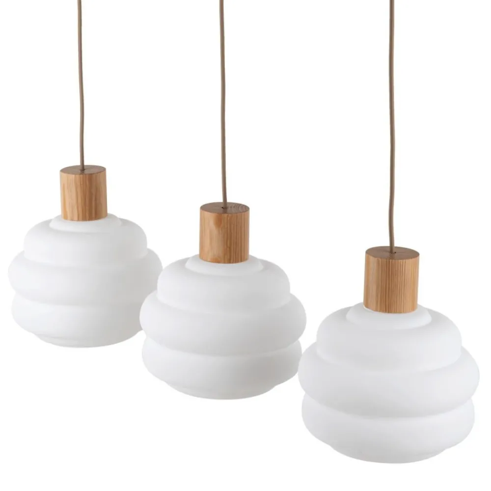 Lampa wisząca MELIA sabia beżowa 3xE27 * TK Lighting Online