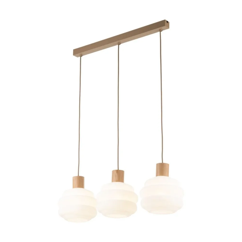 Lampa wisząca MELIA sabia beżowa 3xE27 * TK Lighting Online
