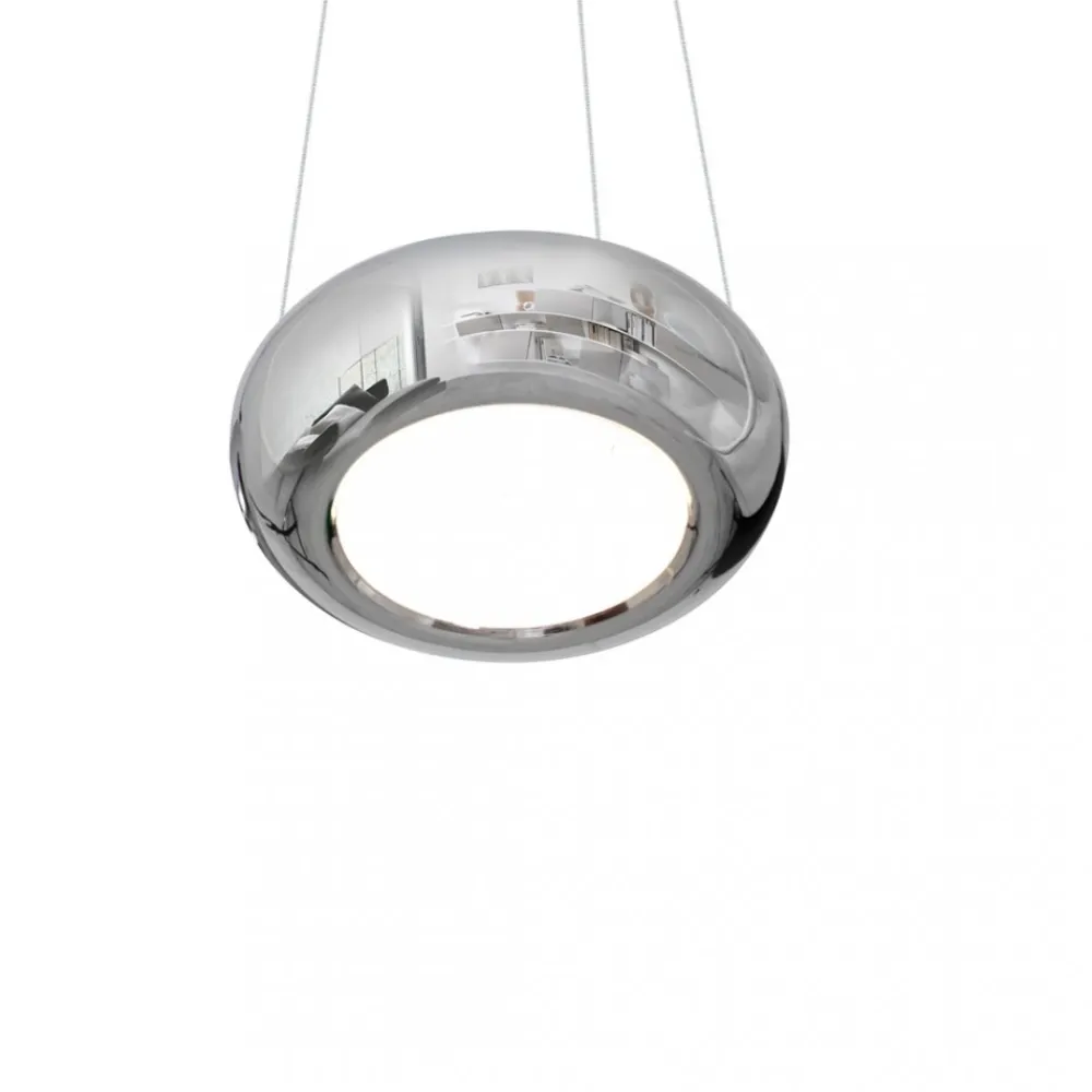 Lampa Wisząca MERCURIO Srebrny 12W LED 28cm * Eko-light New