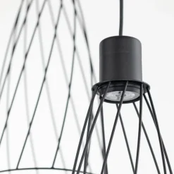 Lampa wisząca MODESTO czarna 3xGU10 koło * TK Lighting New