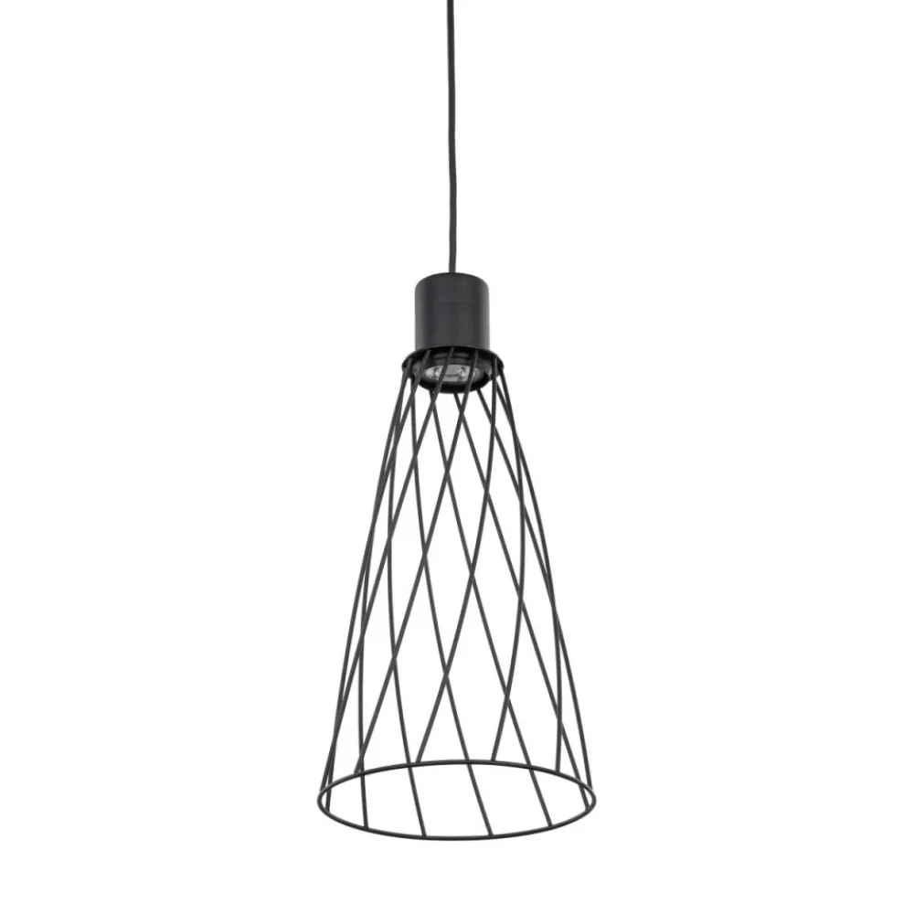 Lampa wisząca MODESTO czarna 1xGU10 19 cm * TK Lighting Clearance