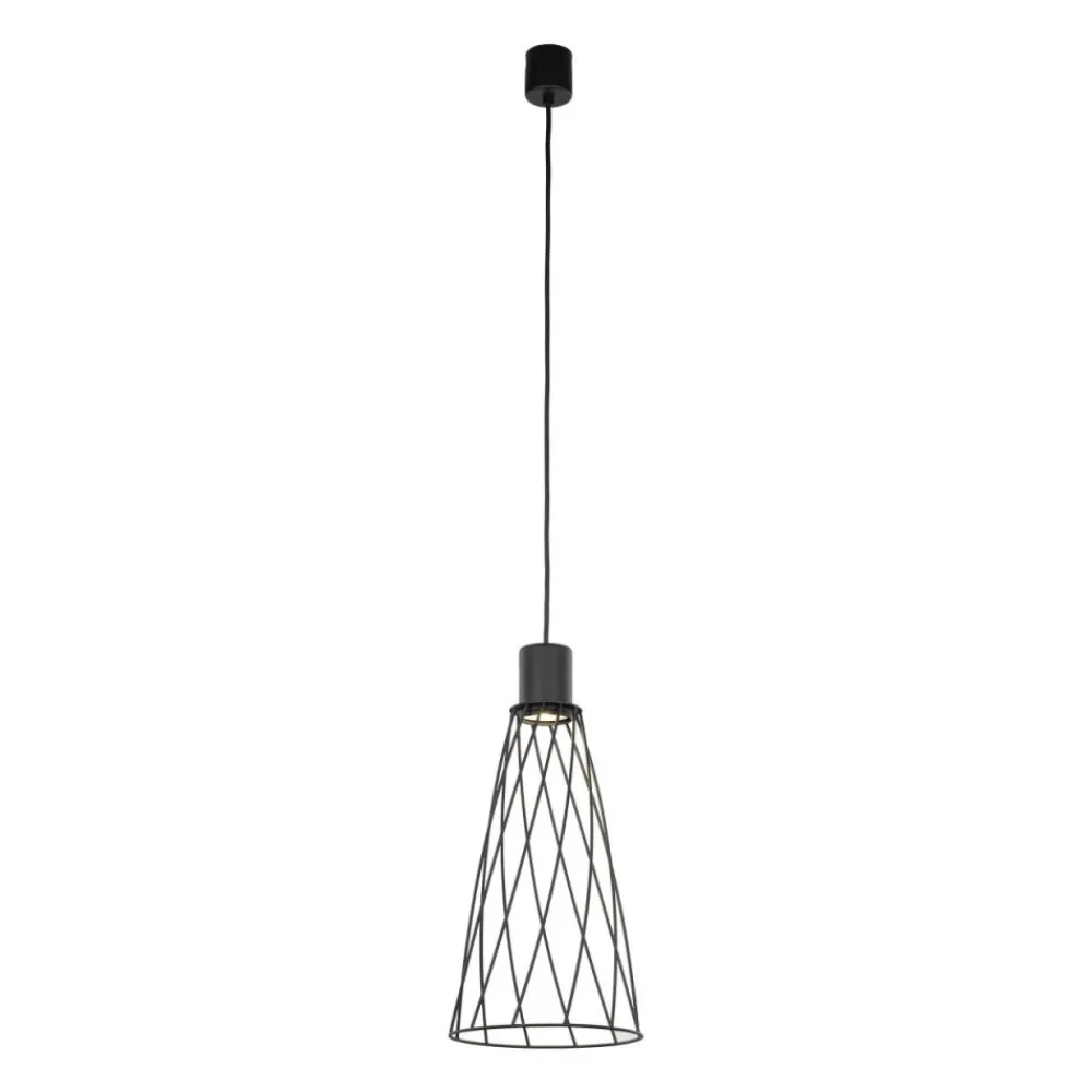 Lampa wisząca MODESTO czarna 1xGU10 19 cm * TK Lighting Clearance