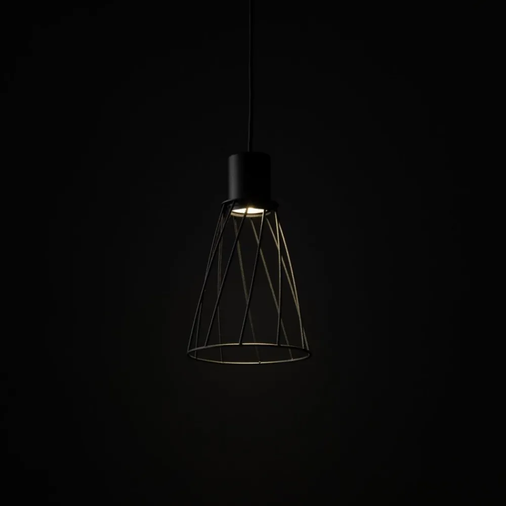 Lampa wisząca MODESTO czarna 1xGU10 16 cm * TK Lighting Best