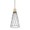Lampa wisząca MODESTO WOOD czarna sosna 1xGU10 19 cm * TK Lighting Hot