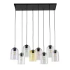 Lampa wisząca MOLLY czarna 8xE27 * TK Lighting Discount
