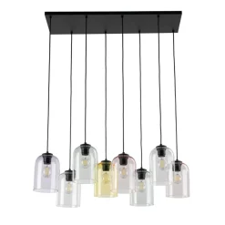 Lampa wisząca MOLLY czarna 8xE27 * TK Lighting Discount