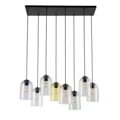 Lampa wisząca MOLLY czarna 8xE27 * TK Lighting Discount