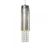 Lampa Wisząca MOONLIGHT Srebrny Szklany Klosz Kryształy 1xE14 10cm * Eko-light Discount