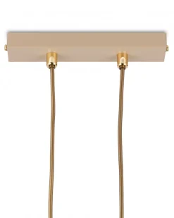 Lampa Wisząca Mora Beżowa Szkło 1xE27 20 cm * HowHomely Sale