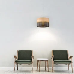 Lampa Wisząca NICOL Czarny Boho Abażur 1xE27 38cm * TK Lighting Online