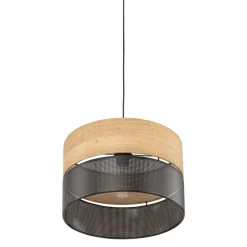 Lampa Wisząca NICOL Czarny Boho Abażur 1xE27 38cm * TK Lighting Online