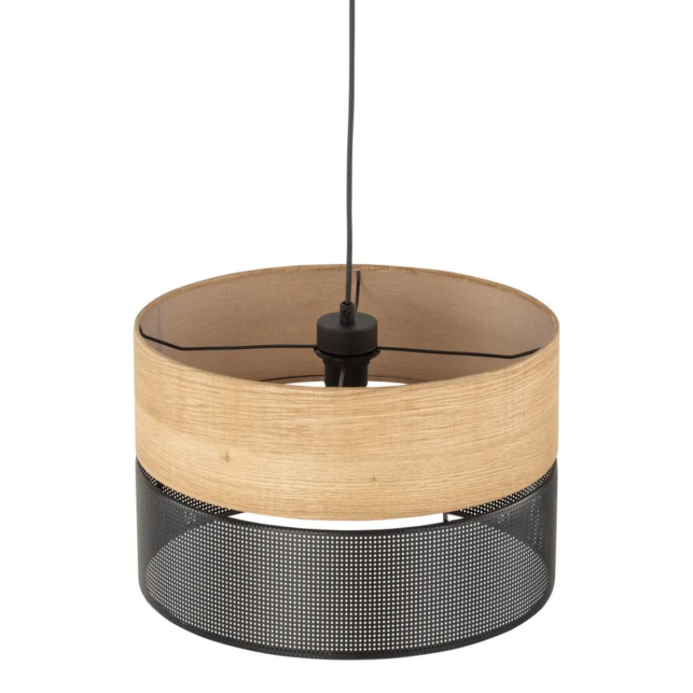 Lampa Wisząca NICOL Czarny Boho Abażur 1xE27 38cm * TK Lighting Online