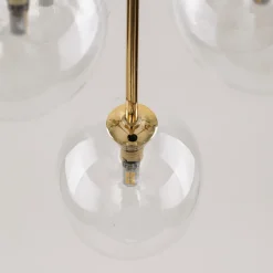 Lampa Wisząca NILOS Czarny Złoty Szklane Klosze 5xG9 * TK Lighting Hot