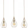 Lampa Wisząca Noa Beżowa 3xE27 75 cm * HowHomely Clearance