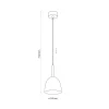 Lampa Wisząca NORD Biały Drewno Metalowy Klosz 1xE27 * TK Lighting Outlet
