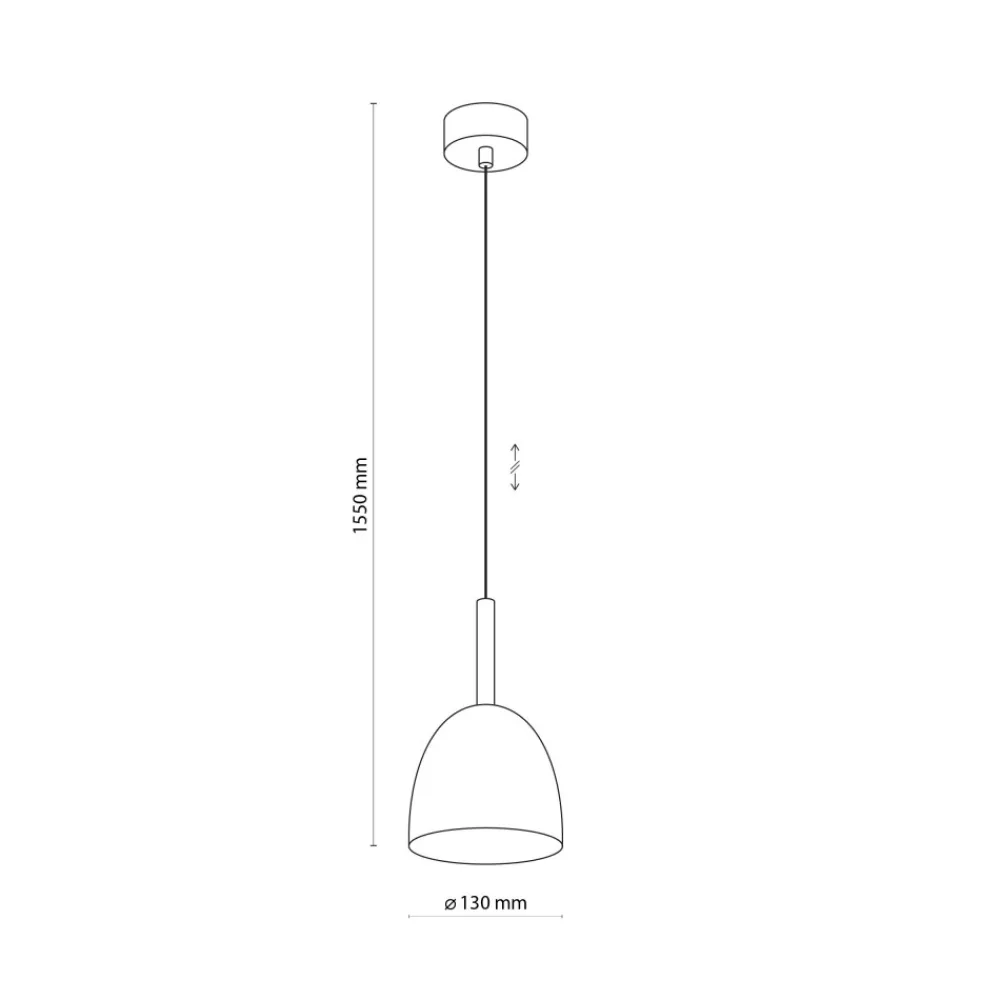 Lampa Wisząca NORD Biały Drewno Metalowy Klosz 1xE27 * TK Lighting Outlet