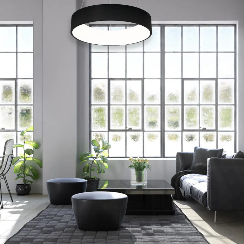 Lampa wisząca OHIO BLACK 24W LED * Eko-light Online