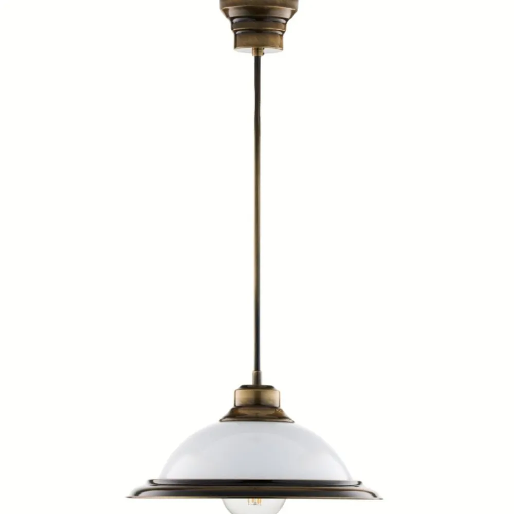 Lampa wisząca OPAL mosiądz patynowany 36 cm 1xE27 * Jupiter Discount