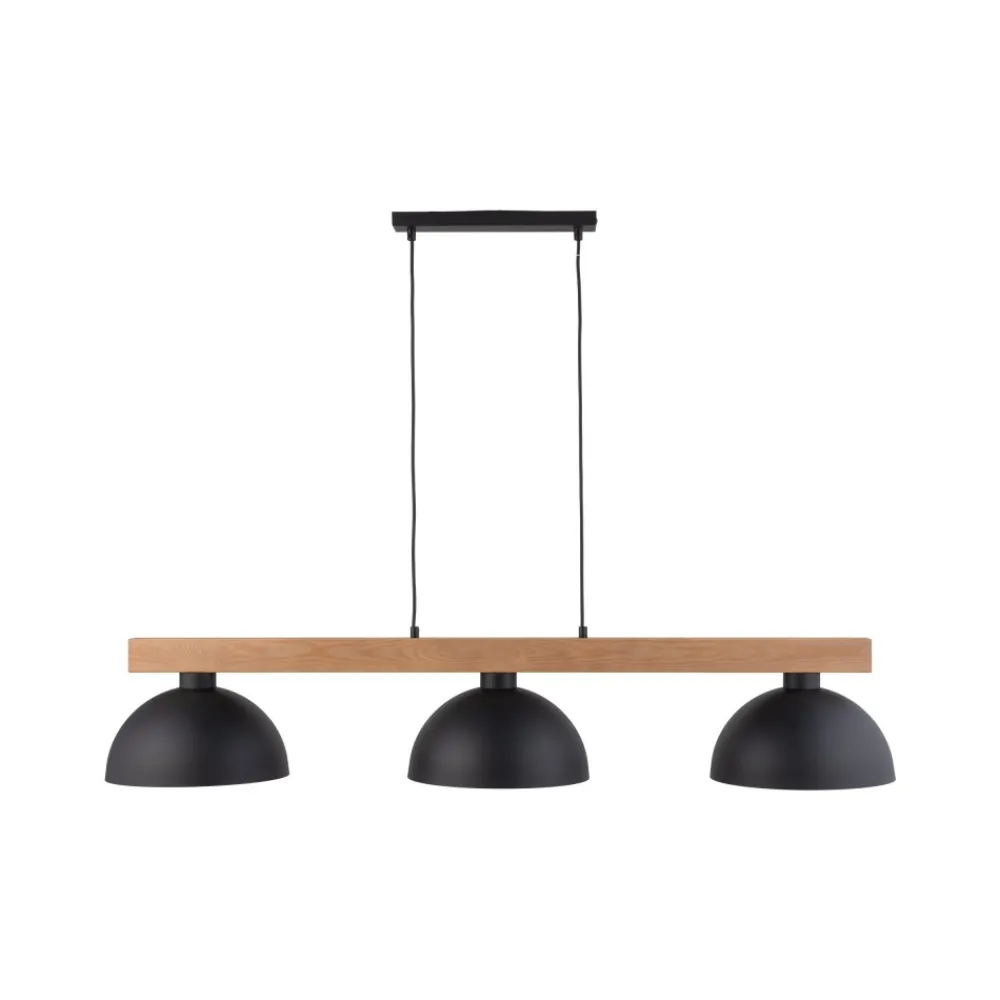 Lampa Wisząca OSLO Czarny Metalowe Klosze 3xE27 * TK Lighting