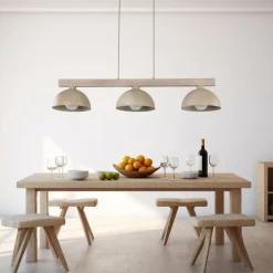 Lampa wisząca OSLO sabia beżowa 3xE27 * TK Lighting Best
