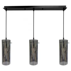 Lampa wisząca PADOVA Czarna Szklana 3xE27 * Eko-light Best