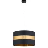 Lampa Wisząca PARIS Czarny Złoty Abażur 1xE27 50cm * TK Lighting Sale