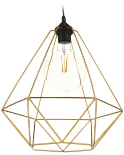 Lampa wisząca Paris Diamond 35 cm miedź * HowHomely Best