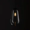 Lampa Wisząca PEAR M Czarny Szklany Klosz 1xE27 22cm * Nowodvorski
