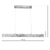 Lampa wisząca PIERCE white 18W LED * Eko-light Outlet