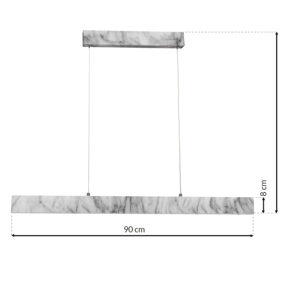 Lampa wisząca PIERCE white 18W LED * Eko-light Outlet