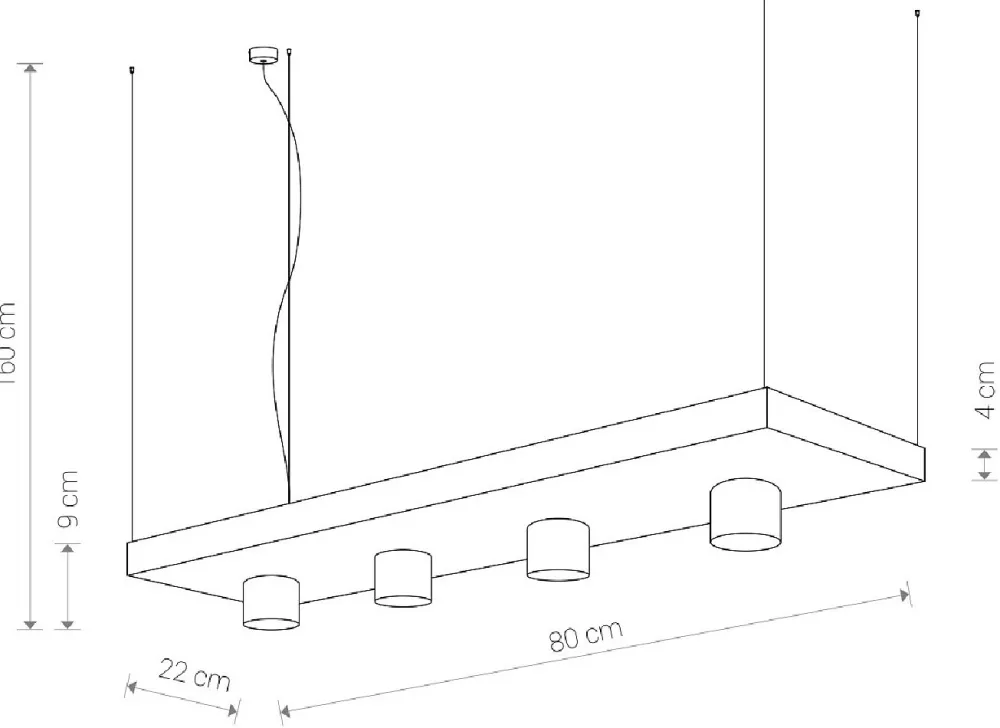 Lampa Wisząca PLANT Biały 4xGU10 * Nowodvorski New