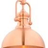 Lampa Wisząca PLATINO Miedziany 1xE27 31 cm * Jupiter Online
