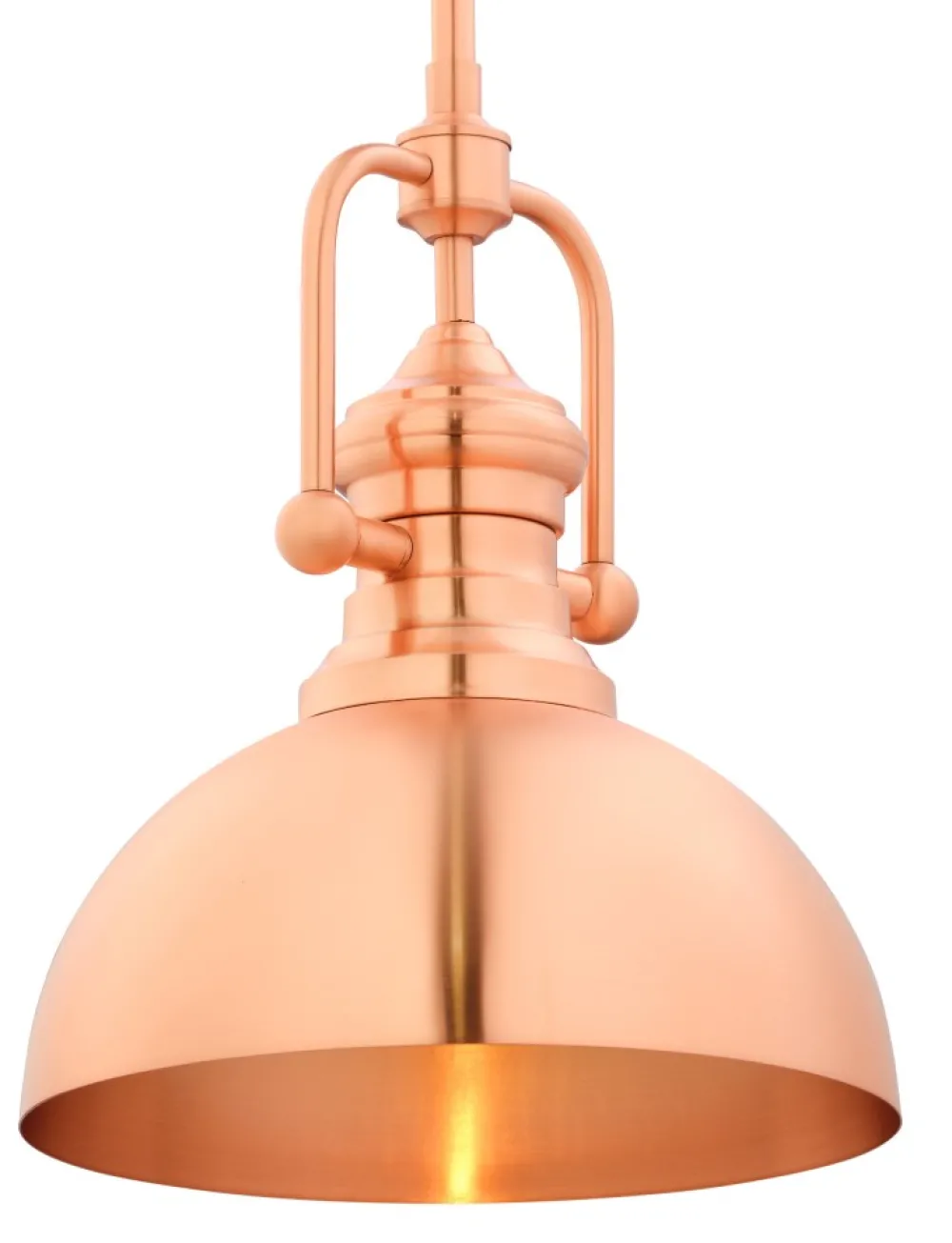 Lampa Wisząca PLATINO Miedziany 1xE27 31 cm * Jupiter Online