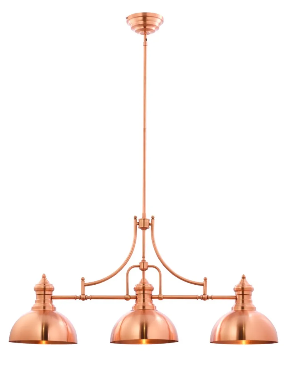 Lampa Wisząca PLATINO Miedziany 3xE27