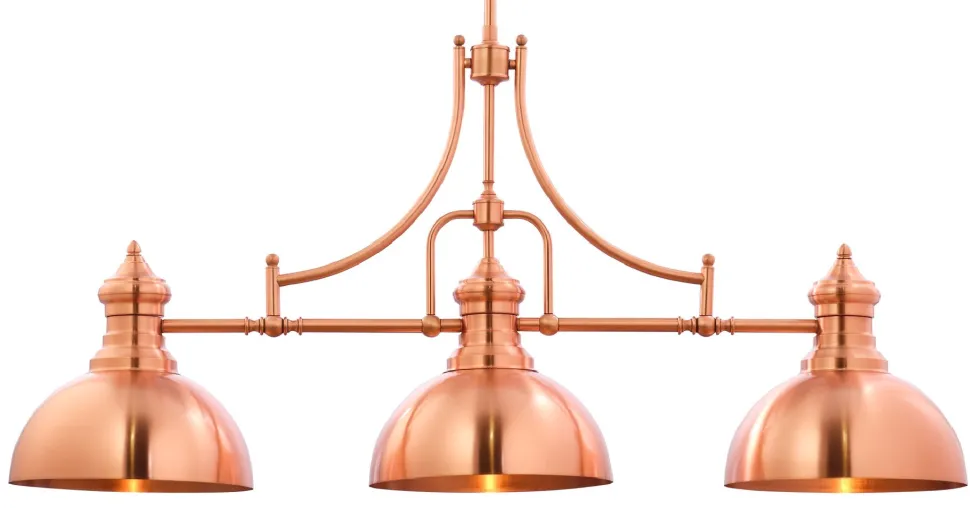 Lampa Wisząca PLATINO Miedziany 3xE27