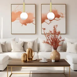 Lampa wisząca PLAY Złota Szklany klosz 1xG9 10cm * Eko-light Outlet
