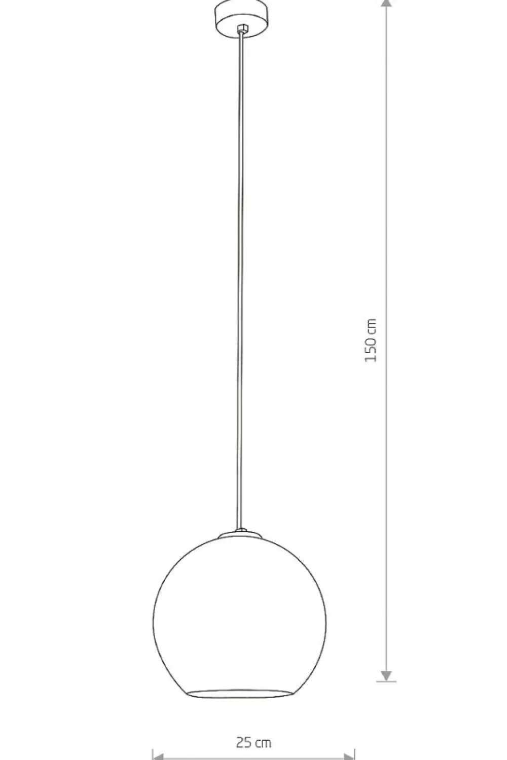 Lampa Wisząca POLARIS Czarny Miedziany Szklany Klosz 1xE27 25cm * Nowodvorski Outlet