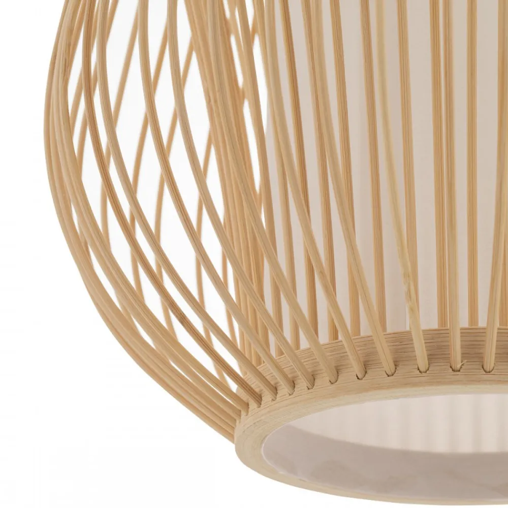 Lampa Wisząca PUKET Biały Brązowy Abażur 1xE27 26cm * Nowodvorski Online