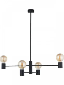 Lampa wisząca RADIUS czarna 4xE27 * Nowodvorski Online