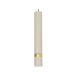 Lampa Wisząca RENO Beżowy Złoty 3xGU10 * Luminex