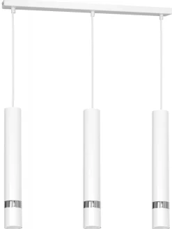 Lampa Wisząca RENO Biały Srebrny 3xGU10