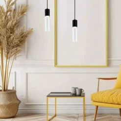 Lampa wisząca RICKY Czarna 1xGU10 5,8cm * Eko-light Sale