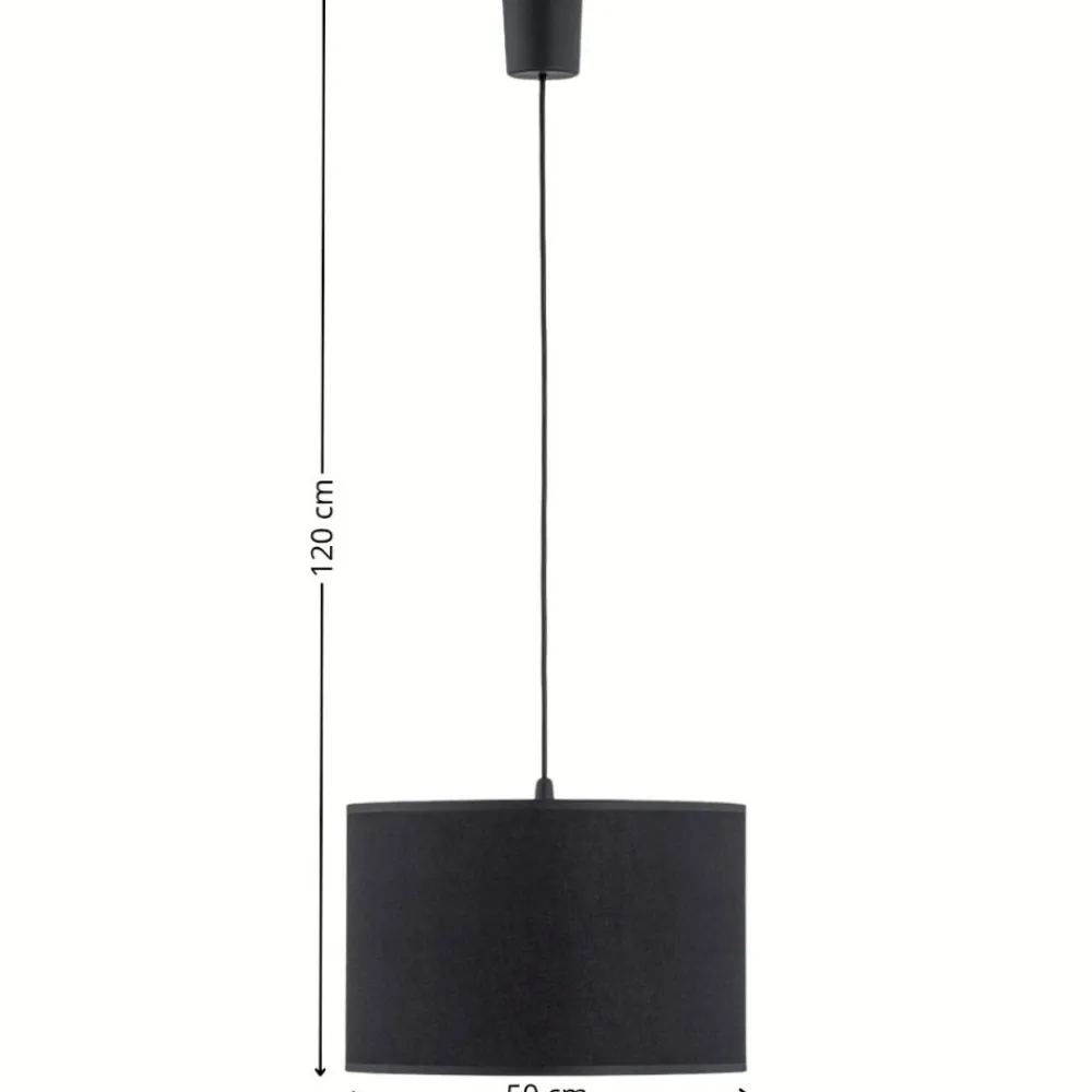 Lampa wisząca RONDO czarna 3xE27 * TK Lighting Discount
