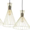 Lampa Wisząca SAHARA Czarny Złoty Metalowe Klosze 3xE27 * TK Lighting Online