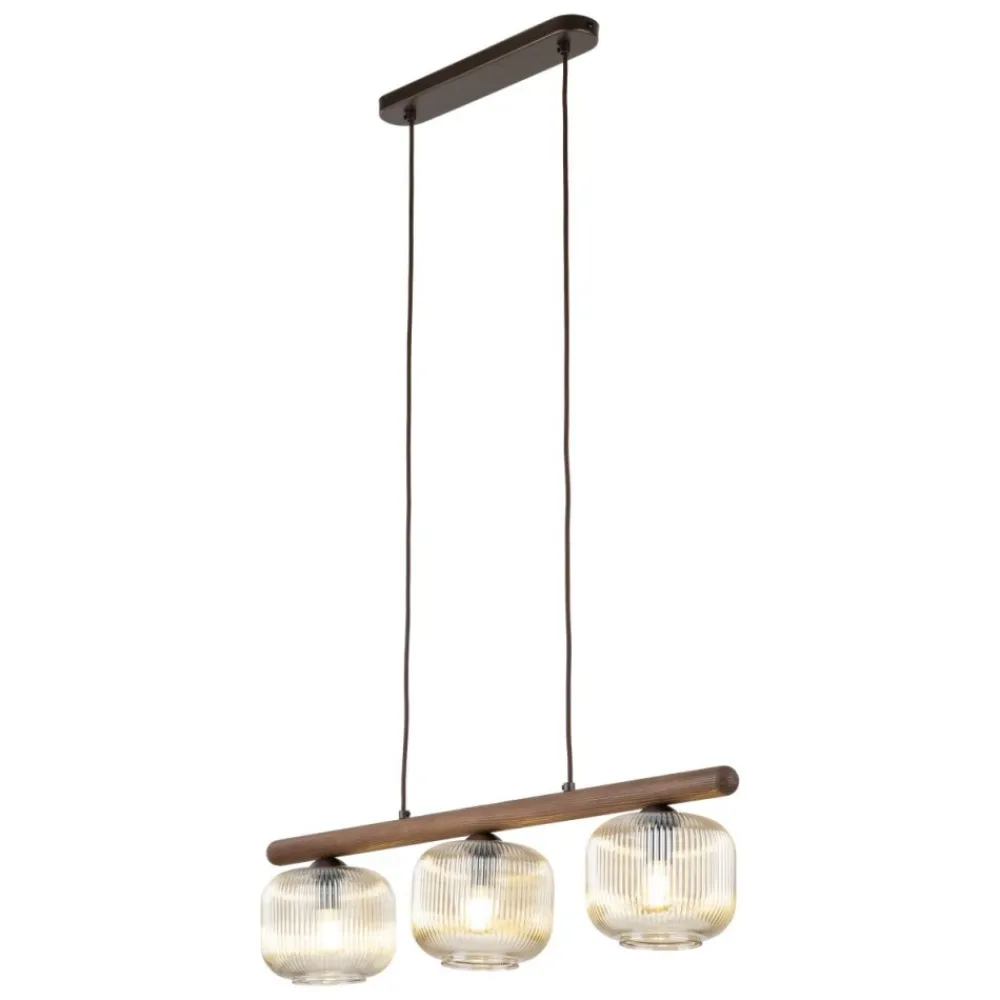Lampa wisząca SALVIA brązowa 3xE14 * TK Lighting New