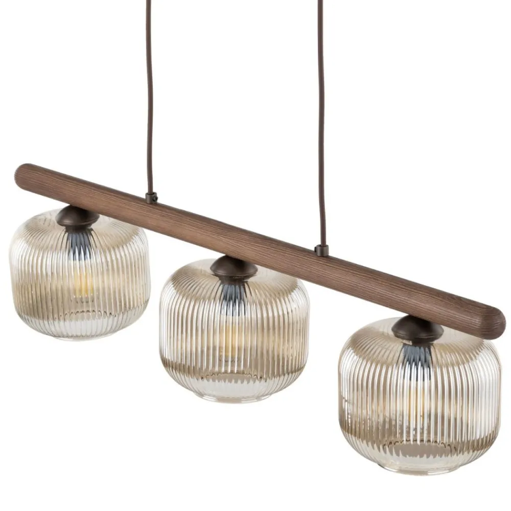 Lampa wisząca SALVIA brązowa 3xE14 * TK Lighting New
