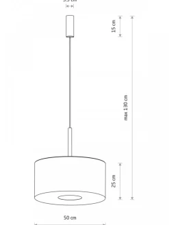 Lampa wisząca SANTANA M kremowa 1xE27 * Nowodvorski Sale