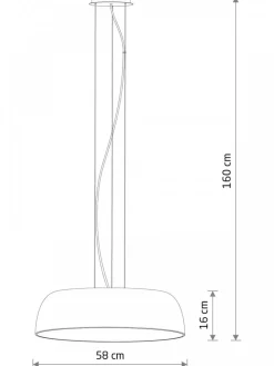 Lampa wisząca SATELLITE M czarna 7xE27 * Nowodvorski Hot