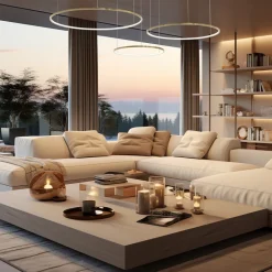 Lampa wisząca SATURNO Złota 100W LED 4000K * Eko-light